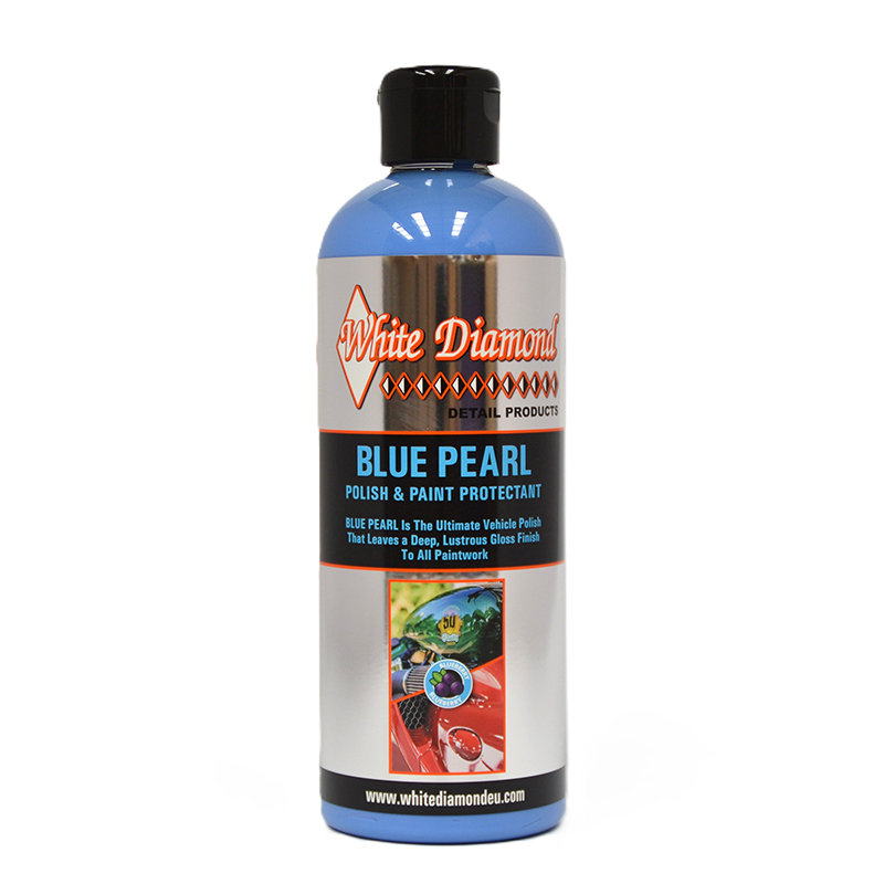 White Diamond Blue Pearl Polish