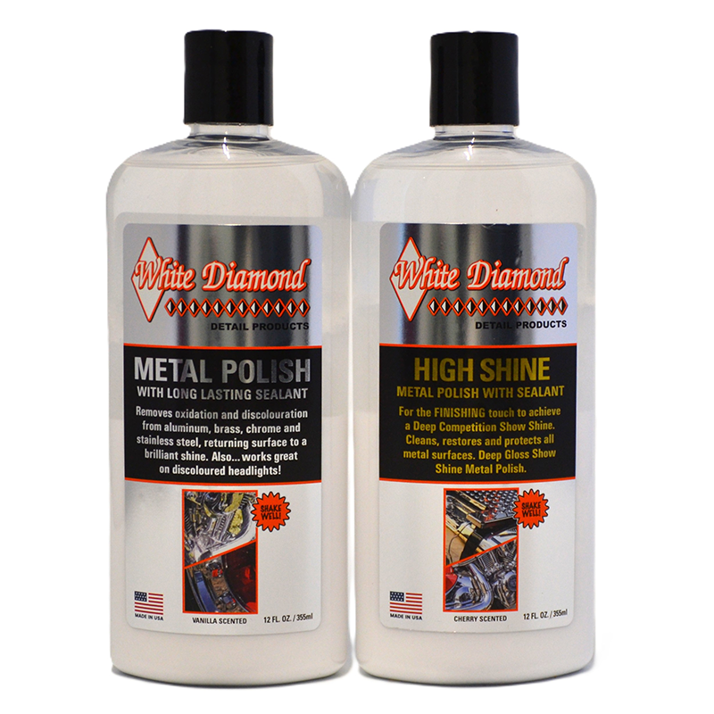 White Diamond Metal Polish and High Shine Metal Polish